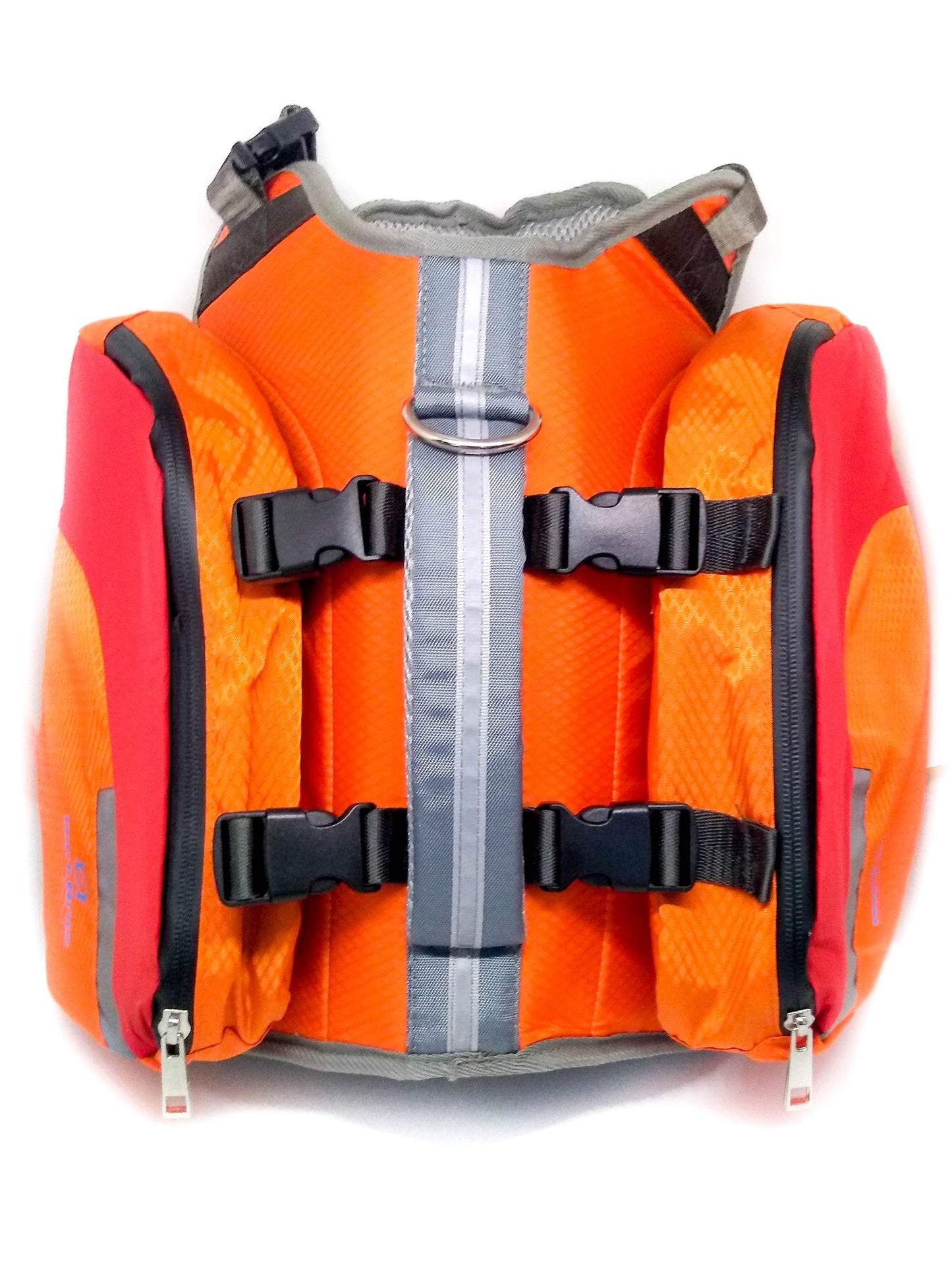 Adjustable Bark Brite dog backpack and flotation device
