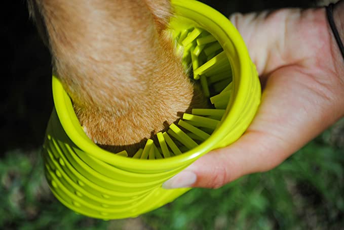 Silicone Bark Brite bath brush for dog grooming